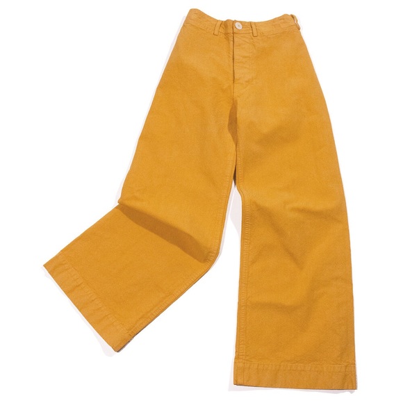 Jesse Kamm sailor pants in Caribbean gold. - Picture 2 of 6